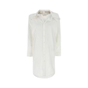 Y/PROJECT Women's Shirt Dress with Chain Detail Women WHITE Dresses